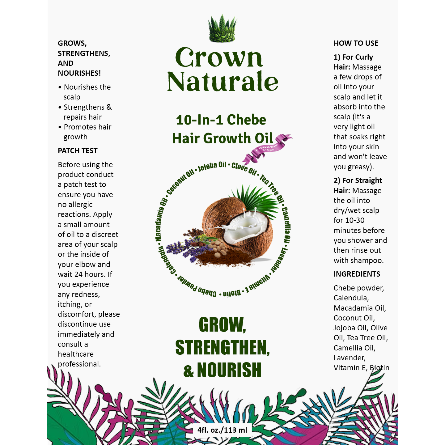 10-in-1 Chebe Oil Helps Your Hair Grow Naturally